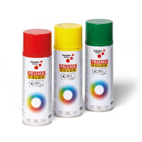 Schuller Lackspray Prisma Color, Farbe rot, RAL RAL 3000, Inhalt 400 ml