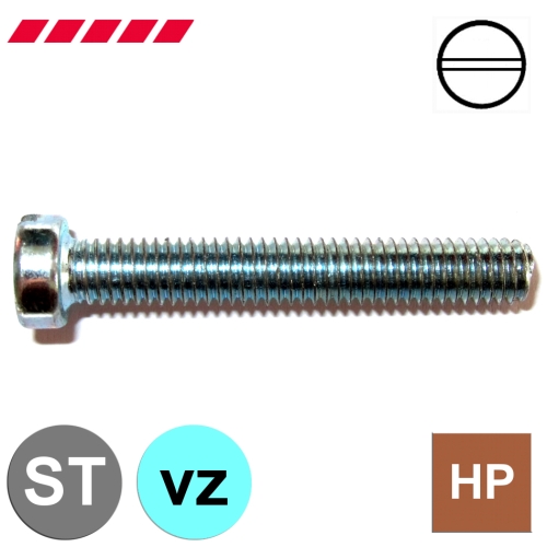 Schrauben Zylinderkopf DIN 84 verzinkt (mit Schlitz)