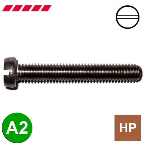 Schrauben Zylinderkopf DIN 84 A2 (mit Schlitz)