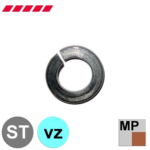 Federringe DIN 127 verzinkt (Minipaket)