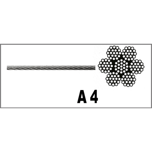 Stahldrahtseil Edelstahl A4