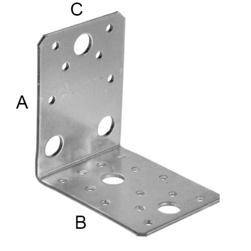 Winkelverbinder Standard ohne Rippe