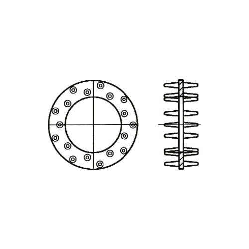 Scheibendübel doppelseitig C10 (Einpressdübel)