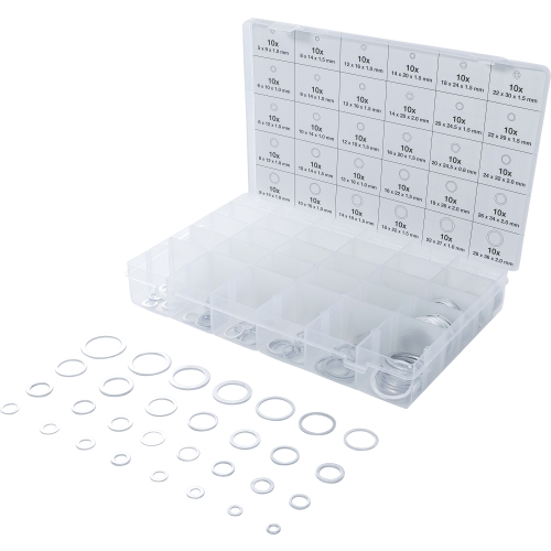 BGS Dichtring-Sortiment Aluminium 300-tlg.