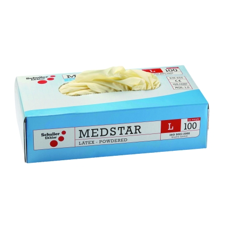 Schuller Einweghandschuhe Medstar Latex gepudert