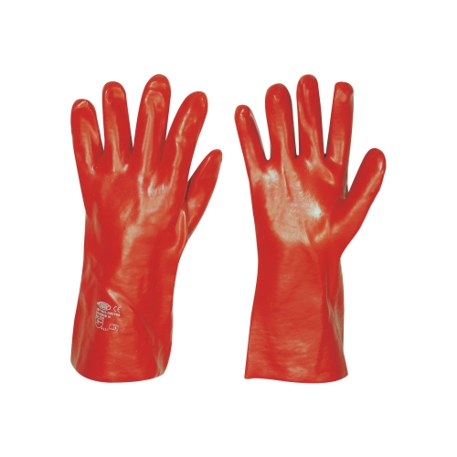 Handschuhe PVC mit Trägergewebe