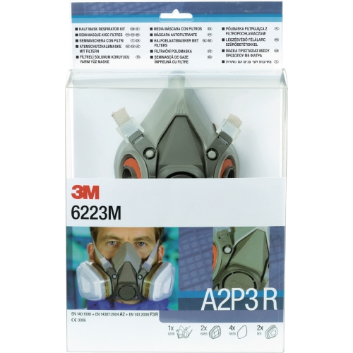 3M Atemschutz-Halbmasken-Set 6223M A2P3 R