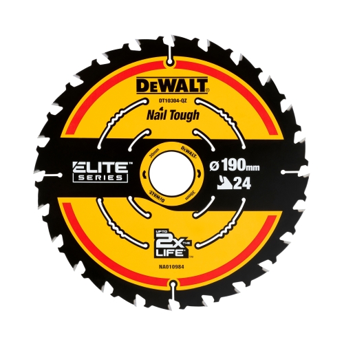 DeWalt Kreissägeblatt EXTREME 190/30/24Z WZ 18° (für Handkreissägen ohne Spaltkeil)