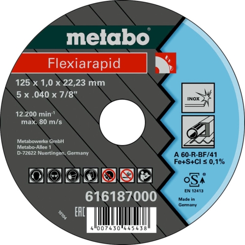 10 Trennscheibe METABO Winkelschleifer WE 15-125 Quick Ø 125 mm 1550 Watt 10 Trennscheibe METABO Winkelschleifer WE 15-125 Quick Ø 125 mm 1550 Watt