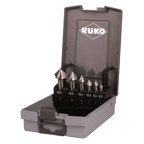 Ruko HSSE Kegelsenkersatz Co5 DIN 335 C 90°, 6-teilig