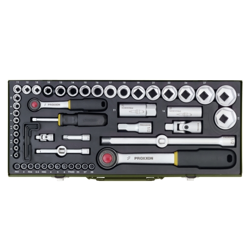 Proxxon Steckschlüssel-Satz 1/4 + 1/2 23040