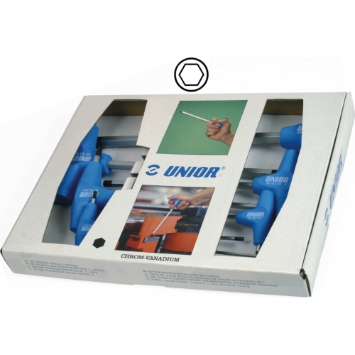 Winkelschraubendrehersatz T-Griff Unior 193 HX Skt