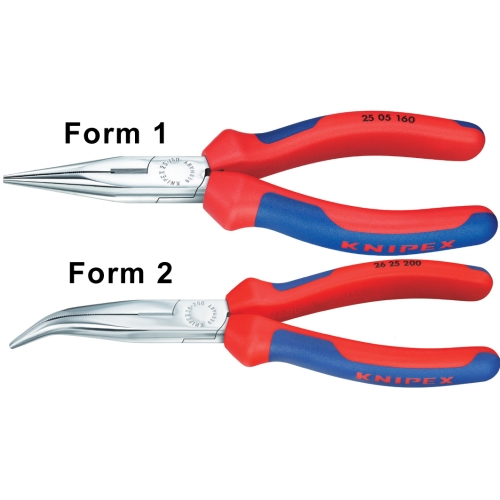 Knipex Flachrundzange mit Schneide