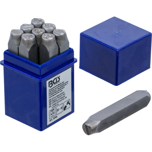 Stahlstempel (Schlagstempel) Zahlen 0 - 9