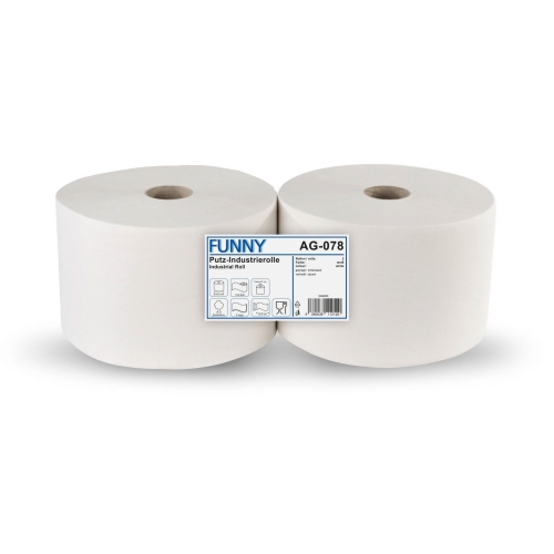 Funny Putzpapier weiß 2-lagig ca. 22 cm breit