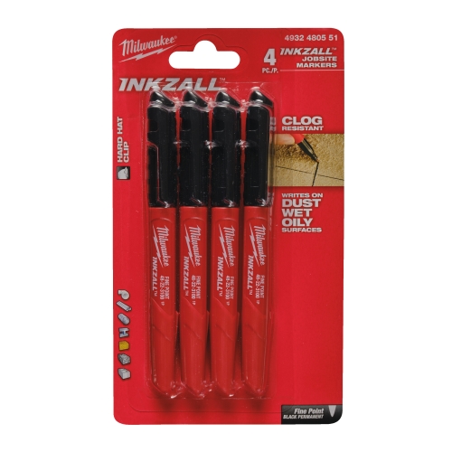 Milwauke Permanentmarker INKZALL 4-Stk.-Pack