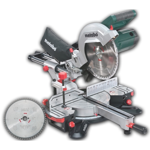 Metabo Kapp- und Gehrungssäge KGS 254 M - SET inkl. 2. Sägeblatt (48 Z)