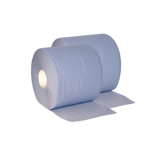 Funny Putzpapier blau 3-lagig ca. 37 cm breit , Blattgröße B x H 37,5 x 34 cm, Blattanzahl 2 x 500 Stk.